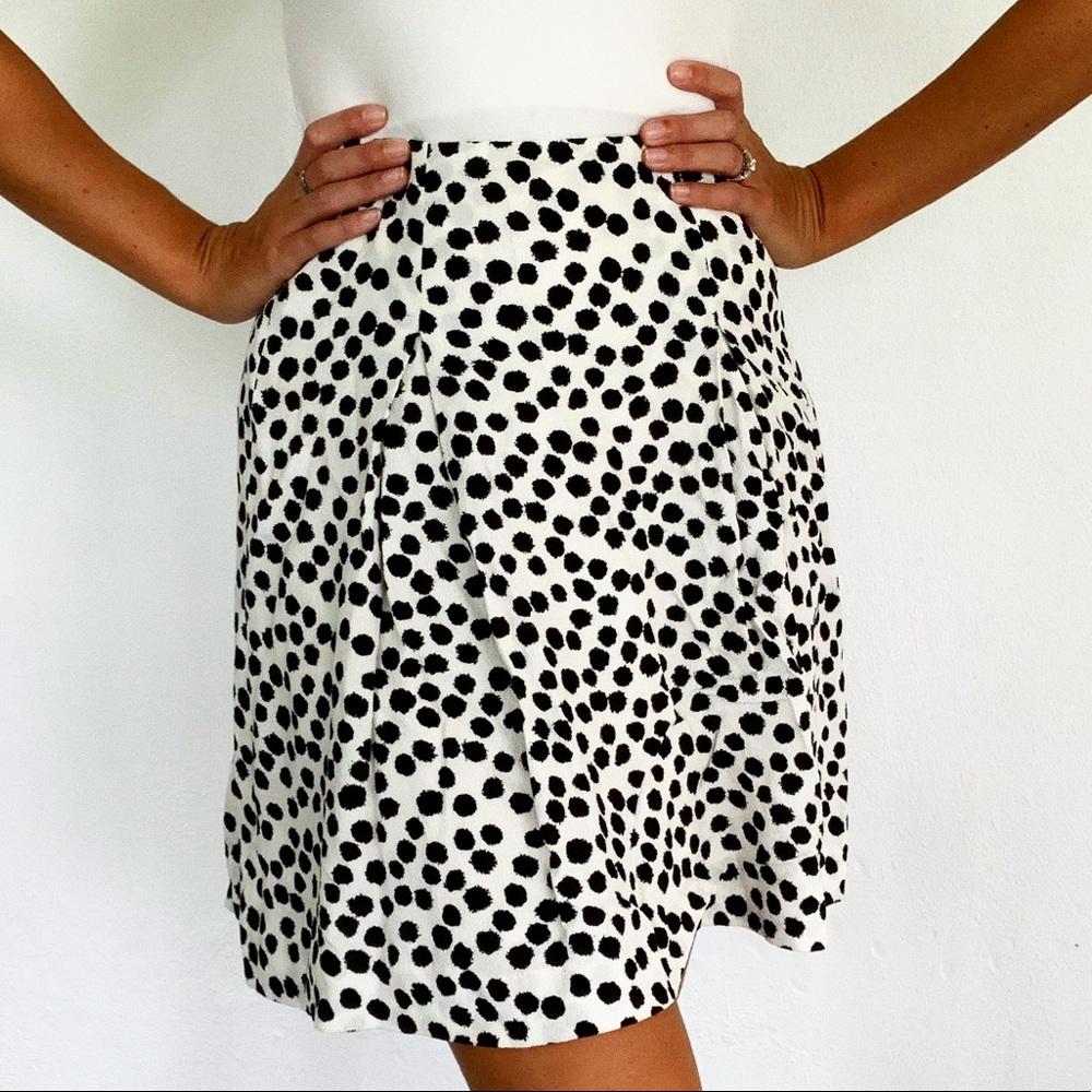 LOFT dalmatian print mini skirt size 0P